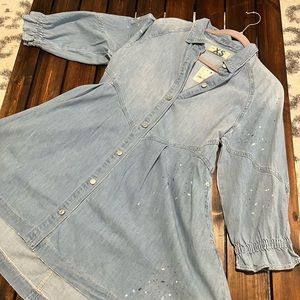 Free People Denim Dress New with Tags